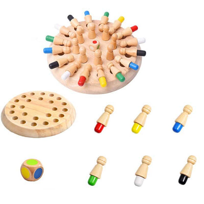 Wooden Memory Game - KiddoChess 