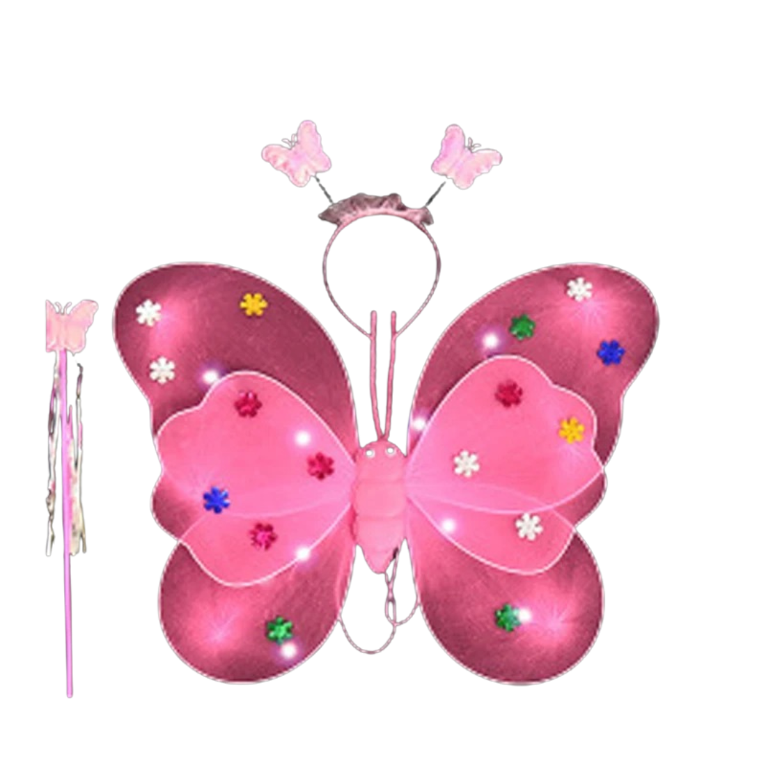 Glitter fairy accessories set