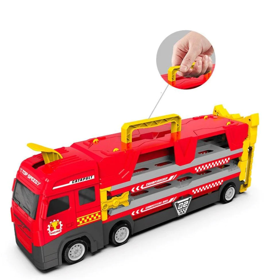 KiddoTrace™ - Transportable truck with 6 free cars 