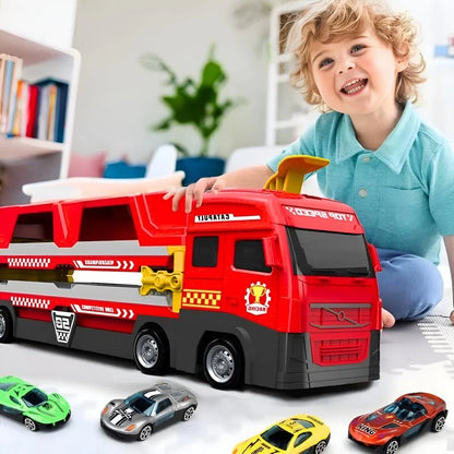 KiddoTrace™ - Transportable truck with 6 free cars 