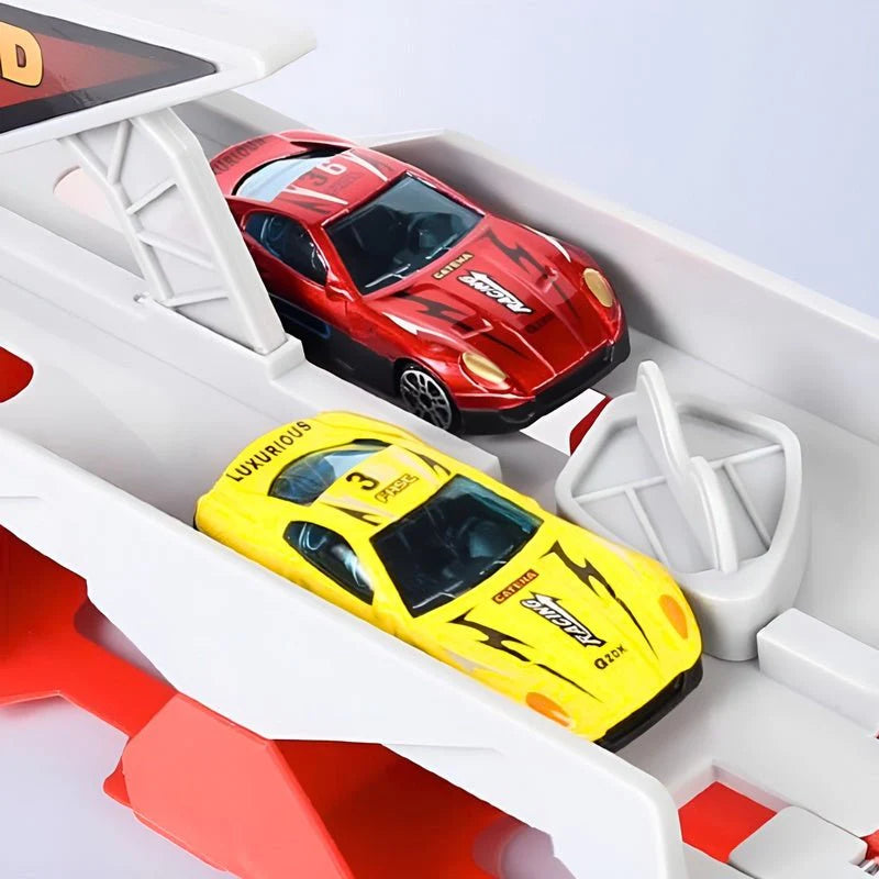 KiddoTrace™ - Transportable truck with 6 free cars 